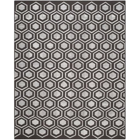 Safavieh Kilim Hand Woven Flat Weave Rectangle Rug- Charcoal- 8 X 10 Ft. KLM629C-8